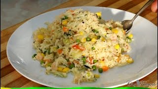 Jamaican Seasoned Rice Recipe  Recipes By Chef Ricardo [upl. by Stahl]