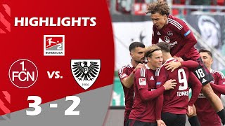 1 FC Nürnberg gegen Preußen Münster 32 SpielHighlights Tor  2 Bundesliga 202425 [upl. by Onitnelav]