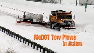 MoDOT Tow Plows In Action [upl. by Aihseit]