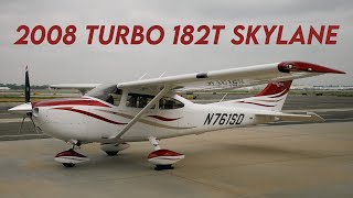 2008 Cessna Turbo 182T For Sale Flight to Flos Airport Cafe [upl. by Divadnhoj]