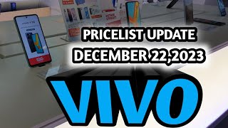 VIVO PRICES UPDATE VIVO Y17SY27Y36Y02 SERIESV29e5GV295G [upl. by Nylirehc]