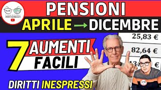 ✅ PENSIONI da Aprile ➔ AUMENTI facili INPS da 136 a 401€ ❗DIRITTI INESPRESSI MINIME INVALIDI SOCIALI [upl. by Naejeillib933]