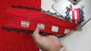 Wow most popular pattern Stylish Neck design neckline नया और यूनिक Neck Design Tutorial [upl. by Yggep402]