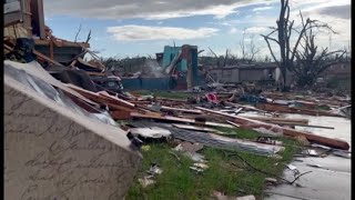 Tornado levels neighborhood in Elkhorn Nebraska [upl. by Annissa]