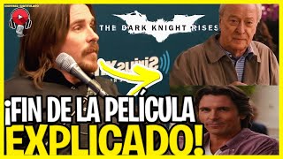 ¿CUÁL ES EL FINAL DE BATMAN EL CABALLERO DE LA NOCHE ASCIENDE  ENTREVISTA SUBTITULADA [upl. by Ralyt]