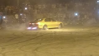 BMW M5 e39 drift in Libya Tripoli Fire spitting ليبيا تسطريب بي ام ام 5 طرابلس ابوسليم [upl. by Jermaine]