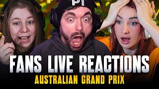 Fans Live Reactions to the 2024 Australian Grand Prix [upl. by Atikal]