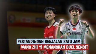 Wang Zhi Yi Menangkan Duel Sengit dari He Bing Jiao  Semifinal Indonesia Masters 2024 [upl. by Gay]