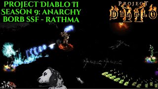 Project Diablo II  Season 9 Solo Self Found SSF Barbarian  Rathma Attempt [upl. by Ottillia]