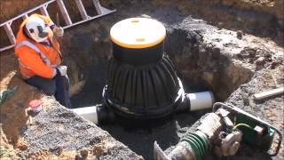 ROMOLD DN1000 Manhole Chamber Installation Trial [upl. by Ymiaj]