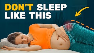 Best Pregnancy Sleeping Positions By Trimester  What NOT To Do [upl. by Eintroc]