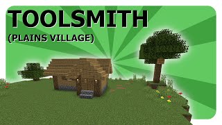 Plains Village Toolsmith House  Minecraft How to Build Tutorial Blacksmith [upl. by Eiroj26]