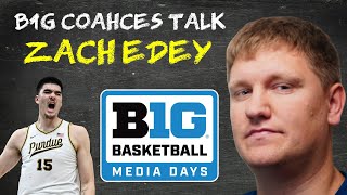 Big Ten Basketball Coaches talk Zach Edey  How do you defend the Purdue big man [upl. by Ecadnarb]