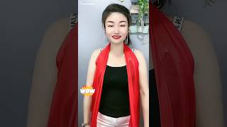 Making a gown dress from a shawl scarf for ladies fashion trending viralvideo tips shorts [upl. by Nessnaj]