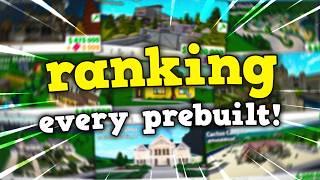 Ranking Every Bloxburg Prebuilt [upl. by Blondie]