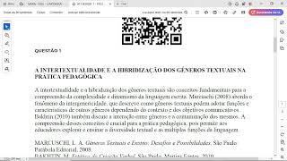 Explique os conceitos de intertextualidade e hibridização dos gêneros textuais com o respaldo de [upl. by Ahsiyn]