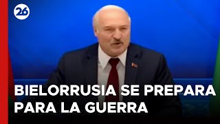 🚨 quotBielorrusia se está preparando para la guerraquot advierte Alexandr Lukashenko [upl. by Aina]