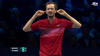 2024 Nitto ATP Finals Medvedev vs de Minaur Afternoon Session Highlights [upl. by Nagam]