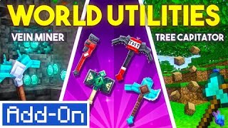 World Utilities  Minecraft Marketplace Addon  Showcase [upl. by Hube]