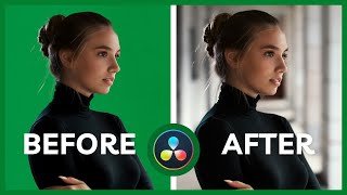 How To Remove Green Screen DaVinci Resolve [upl. by Amsirac]