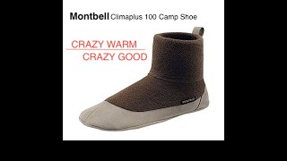 Montbell Climaplus 100 Camp Shoes amp Montbell Climaplus Knit Travel Shoes [upl. by Hartwell216]