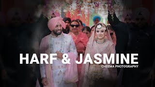 Harf Cheema amp Jasmine  Harf Wedding 2019  Cheema Photography  Official Video HarJasCheema [upl. by Ahsilem82]