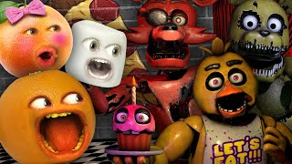 Guess The FNAF Characters Challenge with Annoying Orange Marshmallow And Sis [upl. by Alius]