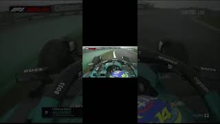 EL ACCIDENTE DE FERNANDO ALONSO EN CLASIFICACIÓN fernandoalonso formula1 brazilgp [upl. by Trebuh]