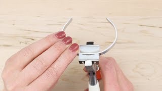 How to Bend a Bracelet Blank with ImpressArts Bracelet Bending Tools  Techniques [upl. by Henriette]