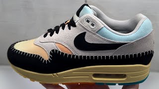 Nike Air Max 1 87 N7 Light Bone Dusty Cactus Shoes [upl. by Rogerg]