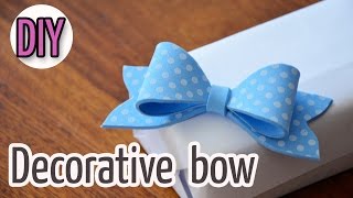 Diy Crafts How to make a decorative foam bow  Ana  DIY Crafts [upl. by Ynaffik]