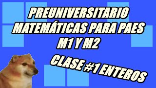 Preuniversitario matemáticas PAES M1  Clase 1 [upl. by Nawj152]