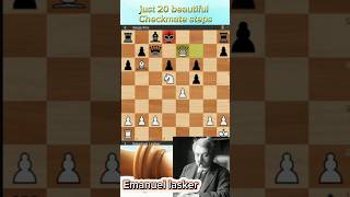 How to checkmate only 20 steps from Grand Master Emanuel Lasker⁉️ [upl. by Sletten36]