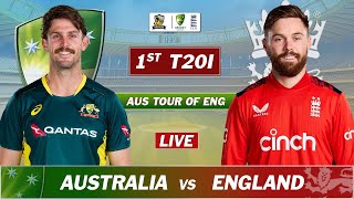 AUSTRALIA vs ENGLAND LIVE SCORES amp COMMENTARY  ENG vs AUS 1st T20 MATCH LIVE [upl. by Asseral]