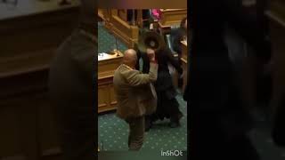 New Zealand MP performs Maori Haka To Protest against a Contoversial bill shortsvideo viralvideo [upl. by Nadiya]