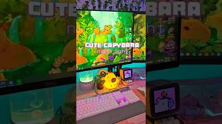 Kawaii Capybara Light Temu Finds temu temuhaul pcgamingsetup gaming kawaii capybara gamergirl [upl. by Guttery]