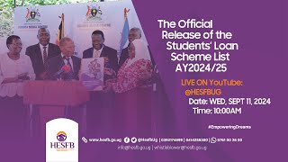 The Official Release of the Students’ Loan Scheme Beneficiaries List AY202425 [upl. by Ordnaxela]