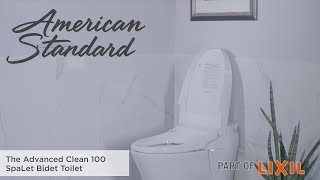 The Advanced Clean 100 SpaLet Bidet Toilet by American Standard [upl. by Metsky]