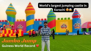 Jumbo Jump Karachi 😍 World’s Largest Jumping Castle [upl. by Irtemed]