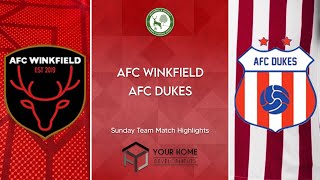 AFC Winkfield 41 AFC Dukes [upl. by Anoi]