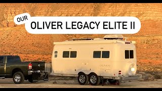 Our Legacy Elite II Oliver Travel Trailer amp Sharing Build Features of Camper amp Factory Campground [upl. by Matland]