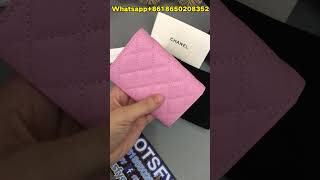 Portable stylishCHANEL FLAP CARD HOLDER Pink from BOOTSFY bags bag chanel [upl. by Ettevram]