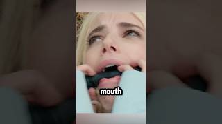 Woman wakes up with a black stick in her mouthshorts [upl. by Henriha]