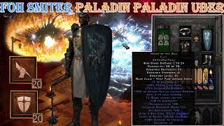 Diablo II Resurrected  FOHFist of the Heavens Smiter Paladin Build Uber Tristram [upl. by Quartas743]