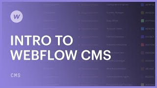 Webflow CMS for beginners [upl. by Strauss521]