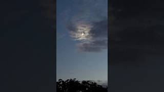 Moonset moon sunset landscapephotography scary [upl. by Yelloh]