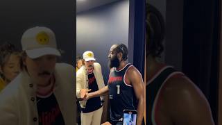 Kawhi Leonard James Harden Immediately After Win Against Steph Curry And Warriors [upl. by Onitnas]