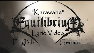 Equilibrium  Karawane Lyric video English German translation  Erdentempel [upl. by Akenit251]