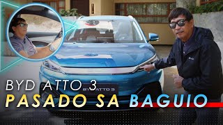 AUTO REVIEW DRIVES THE BYD ATTO 3 EV TO BAGUIO AND BACK TO BGC [upl. by Cortney428]