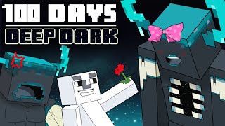 100 Days Minecraft DEEP DARK [upl. by Haididej537]